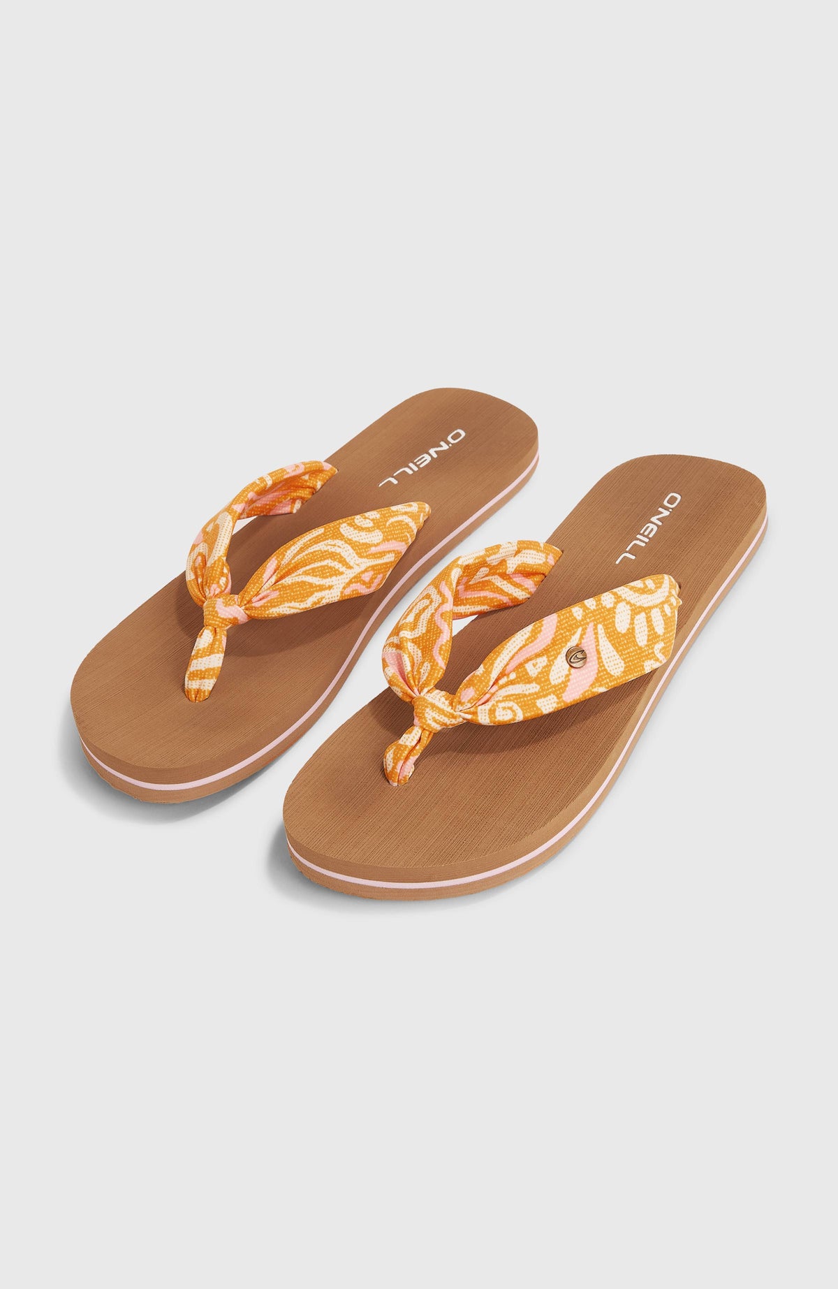 Ditsy Sun slippers | Orange Abstract Wave