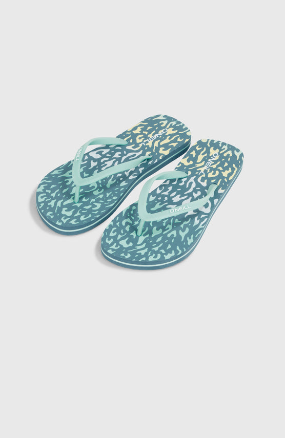Profile Graphic slippers | Yellow Animal Blur