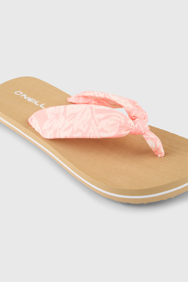 Ditsy Sun slippers | Peach Island Sky