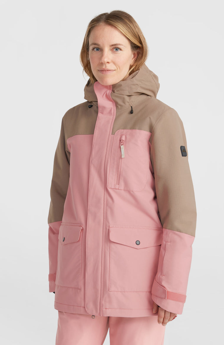 Utility Hybrid wintersportjas | Genuine Pink Colour Block Utility Hybrid wintersportjas | Genuine Pink Colour Block