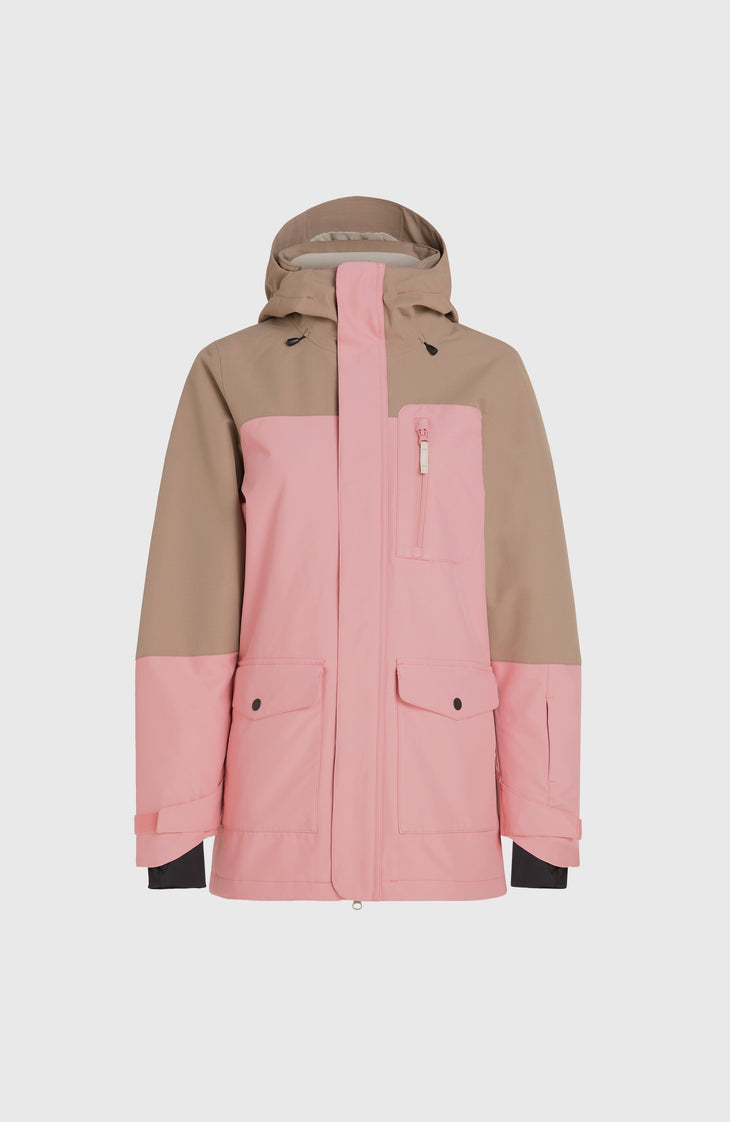Utility Hybrid wintersportjas | Genuine Pink Colour Block