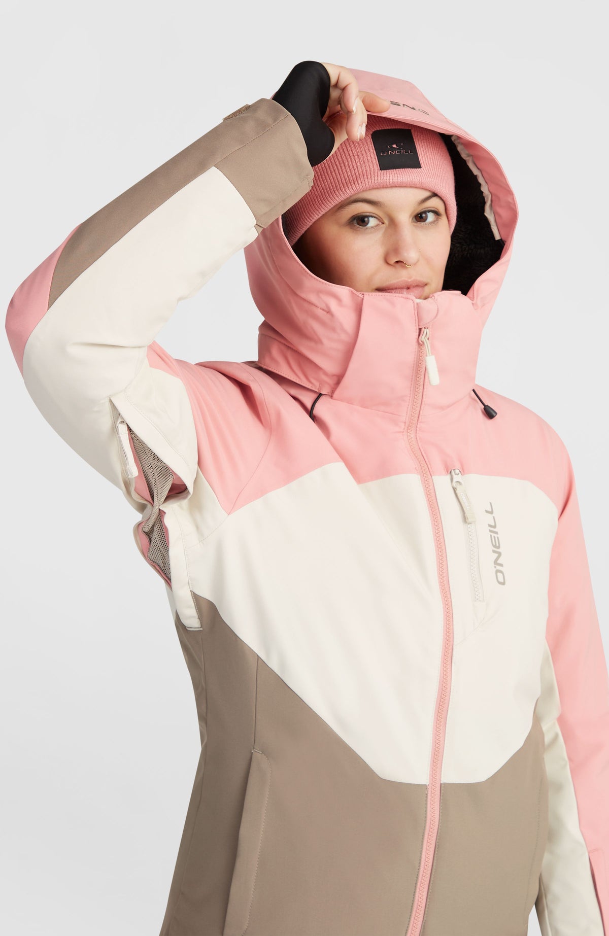 Carbonite wintersportjas | Genuine Pink Colour Block