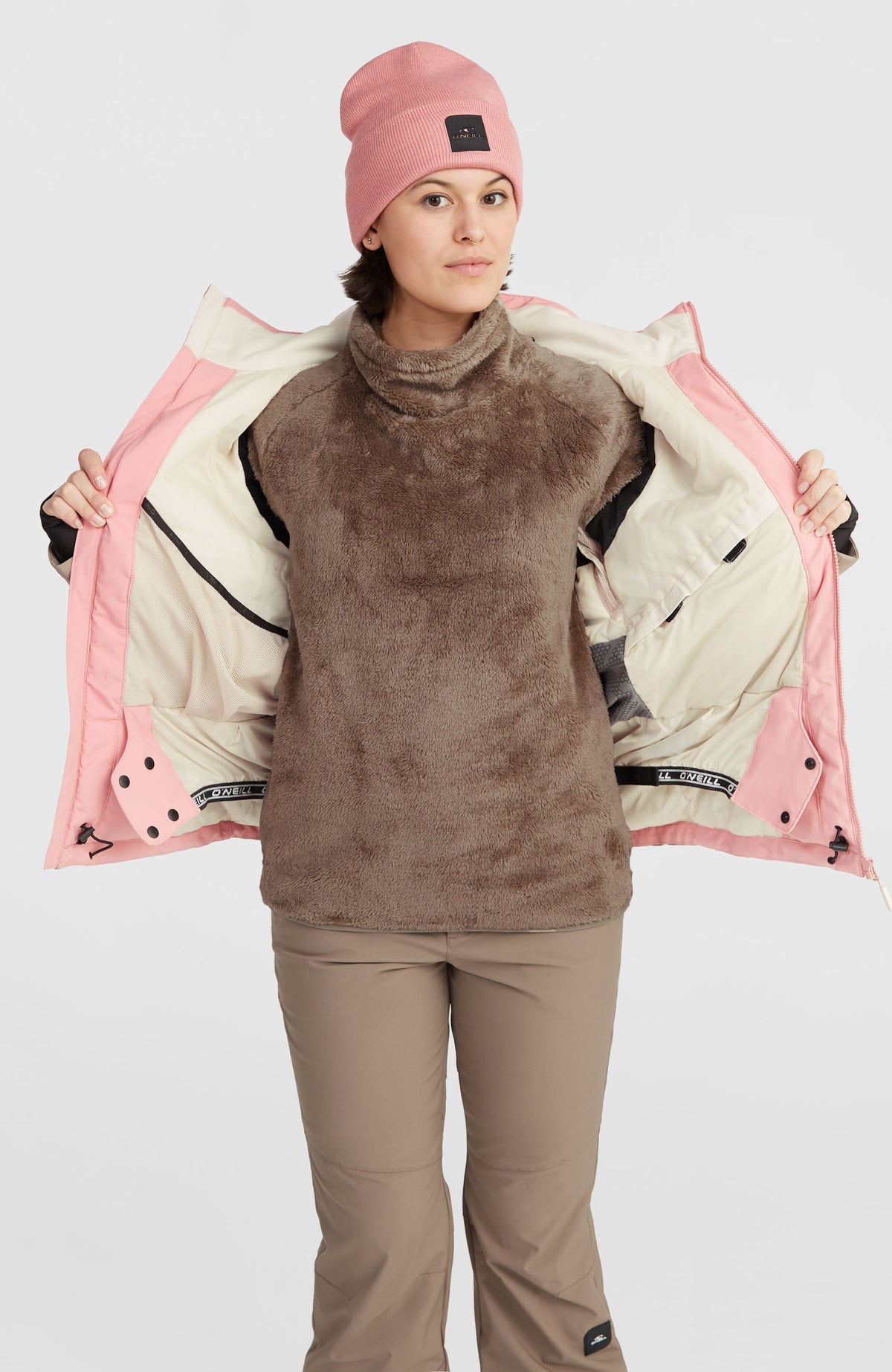 Carbonite wintersportjas | Genuine Pink Colour Block