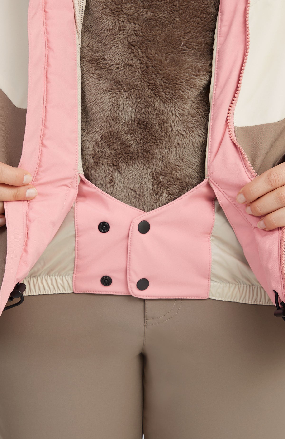 Carbonite wintersportjas | Genuine Pink Colour Block