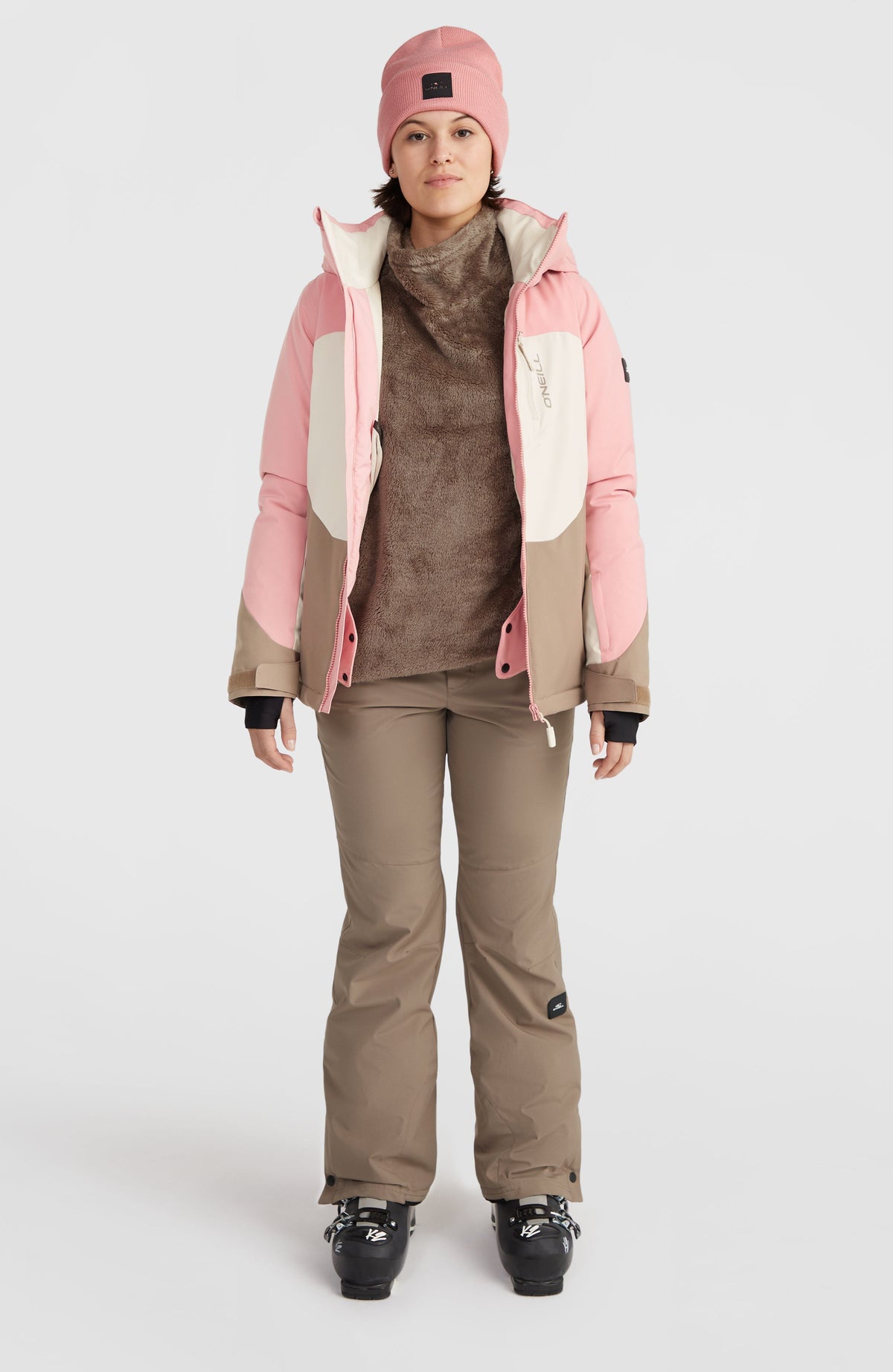 Carbonite wintersportjas | Genuine Pink Colour Block