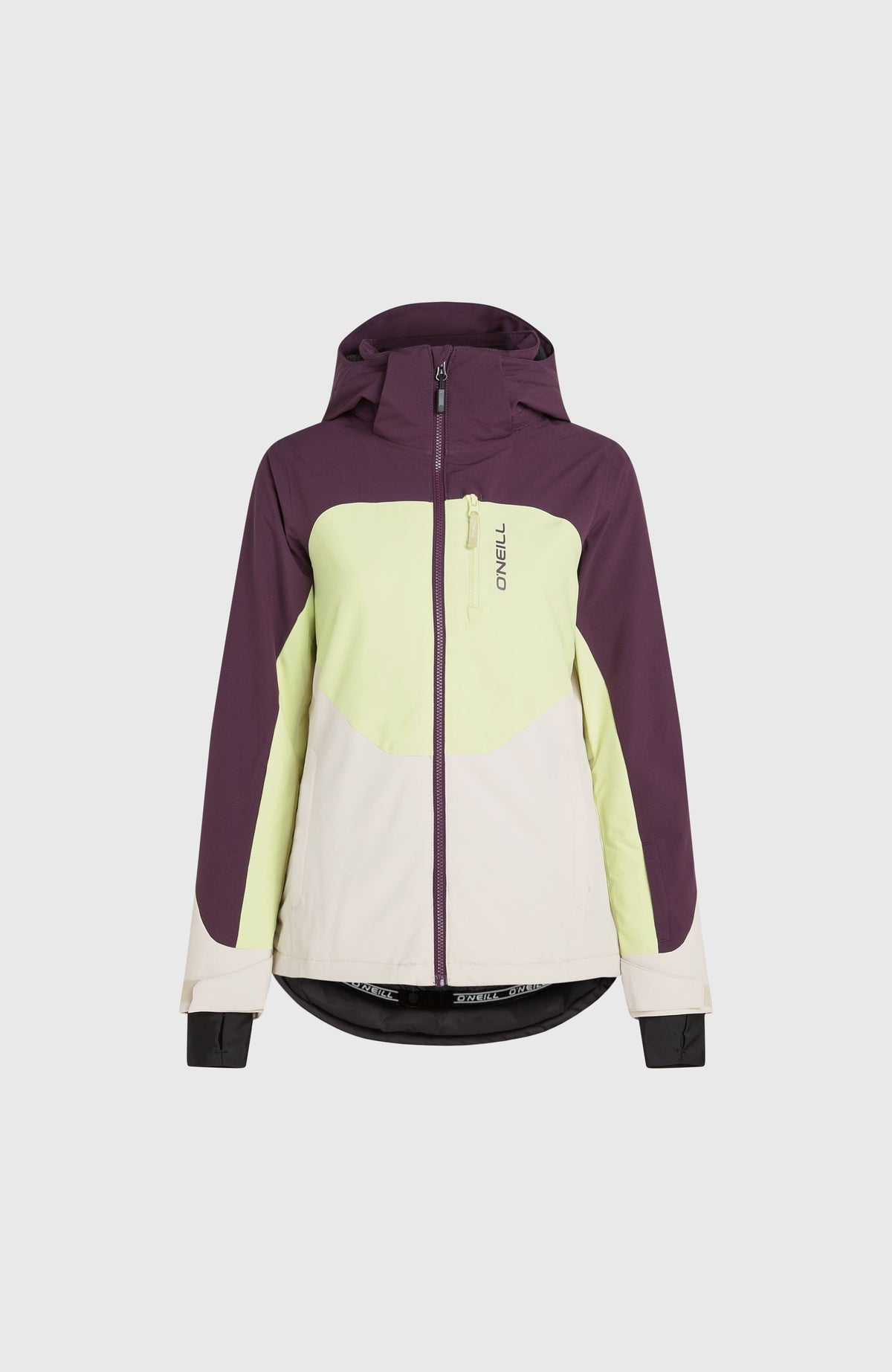 Carbonite wintersportjas | Aubergine Colour Block