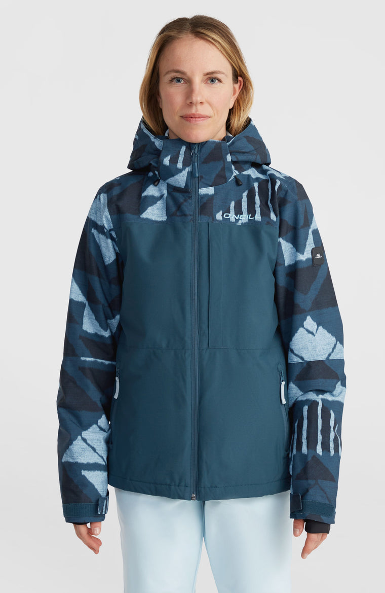 Aplite Plus wintersportjas | Blue Triangle Ikat Aplite Plus wintersportjas | Blue Triangle Ikat