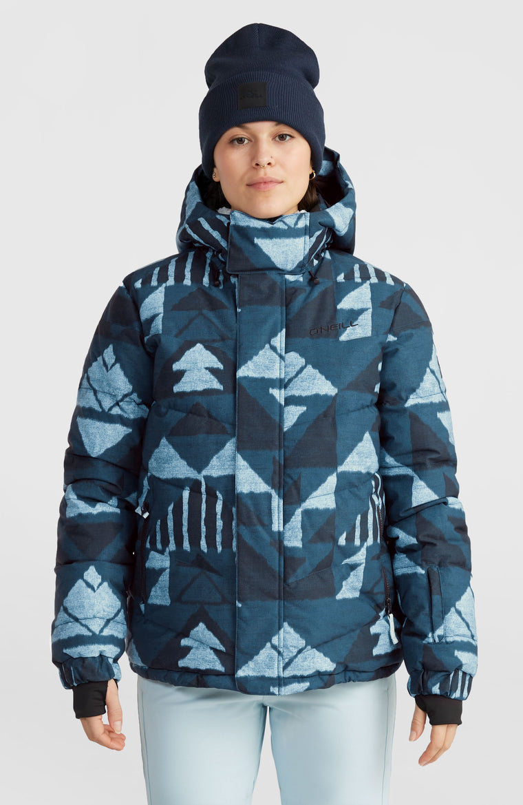 Z.E.N. Puffer Hybrid wintersportjas | Blue Triangle Ikat Z.E.N. Puffer Hybrid wintersportjas | Blue Triangle Ikat