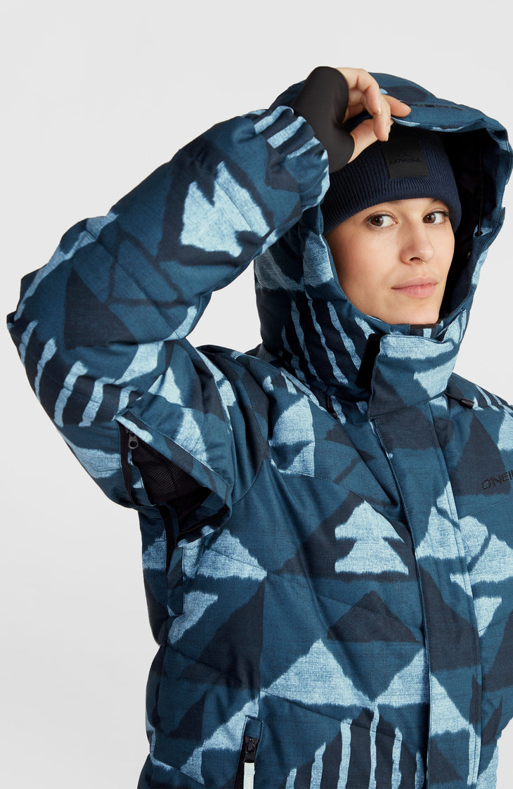 Z.E.N. Puffer Hybrid wintersportjas | Blue Triangle Ikat