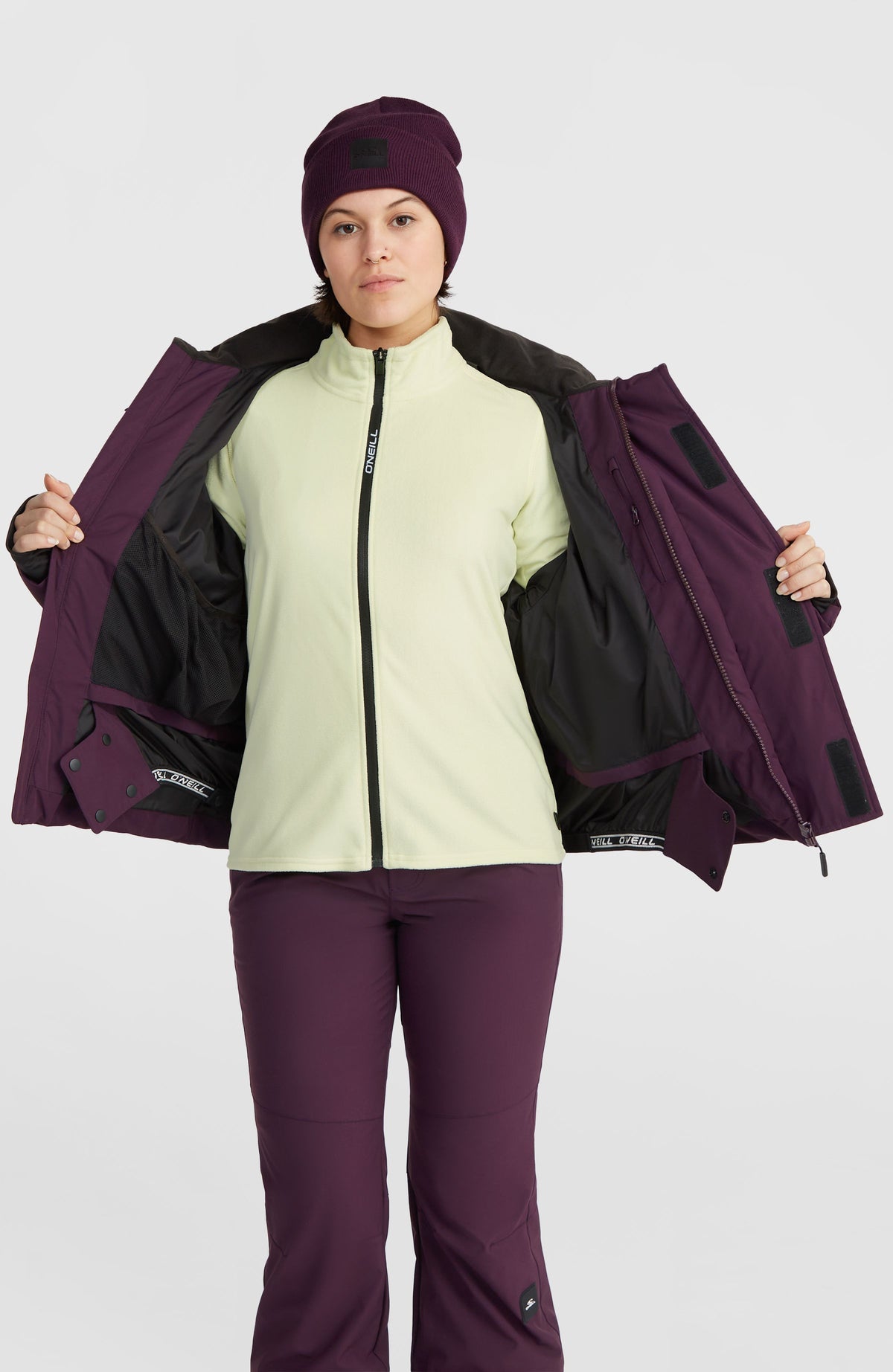 Z.E.N. Hybrid wintersportjas | Aubergine