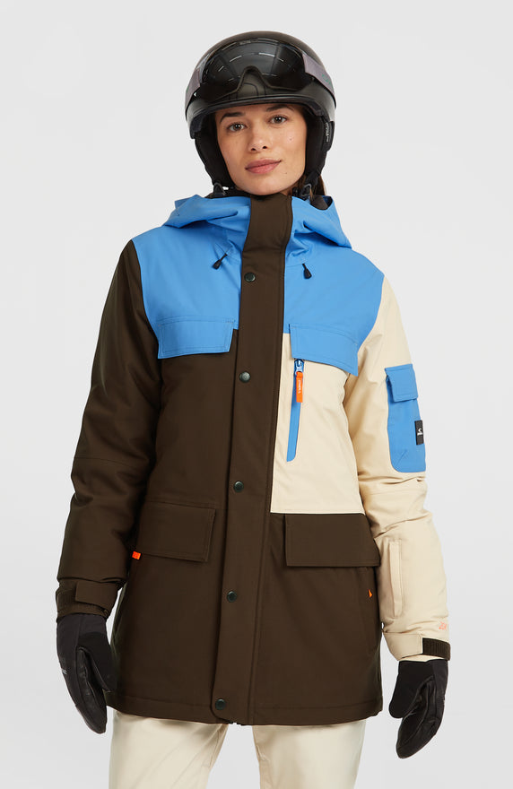 FWC'Peak Pro wintersportjas | Blue Poppy Colour Block FWC'Peak Pro wintersportjas | Blue Poppy Colour Block
