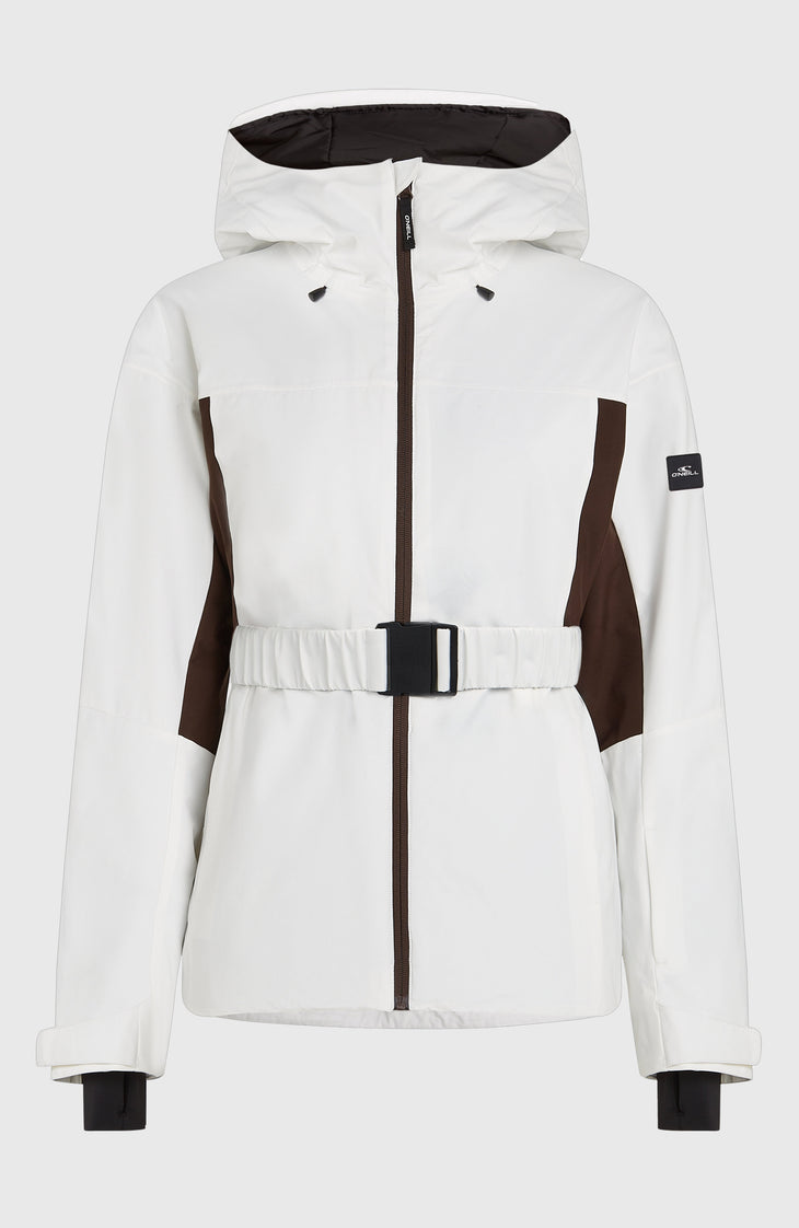 FWC'Cruz Hybrid Belted wintersportjas | Snow White Colour Block