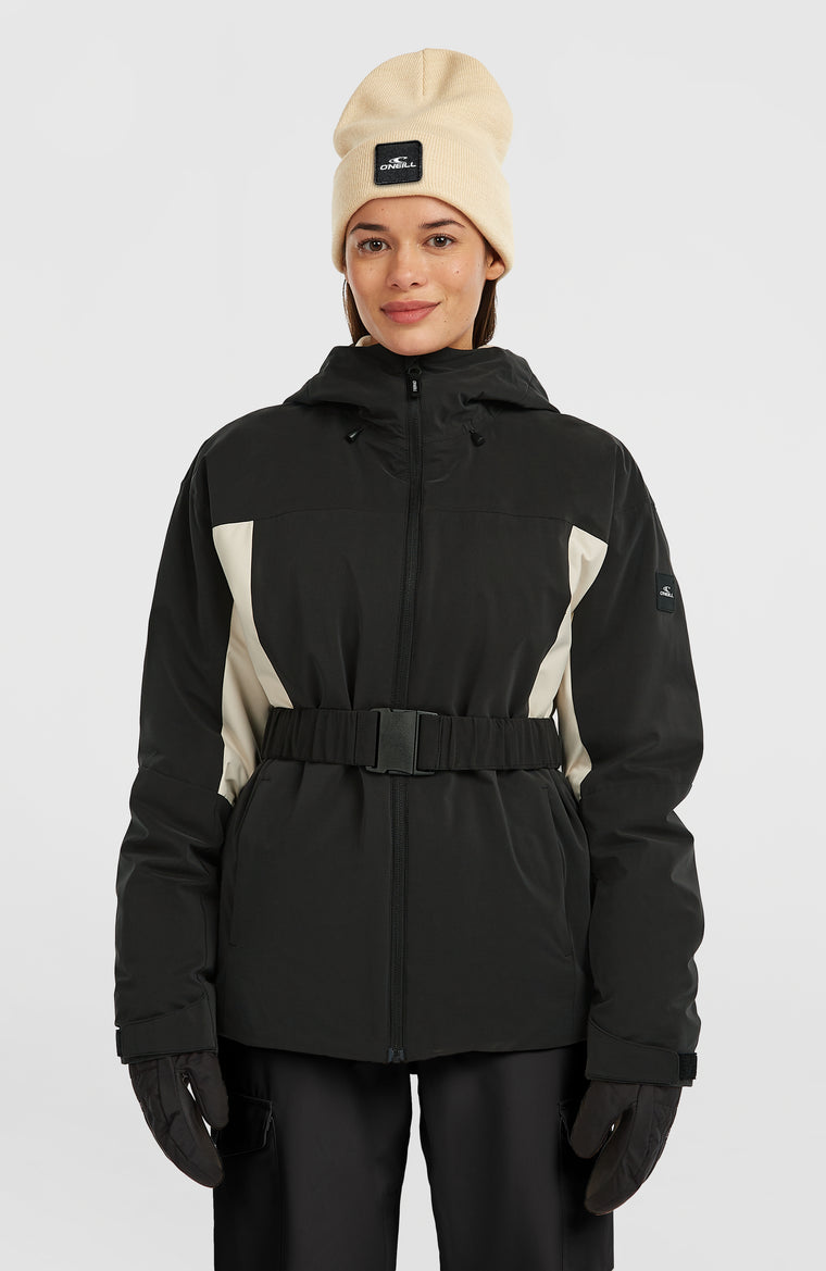 FWC'Cruz Hybrid Belted wintersportjas | Black Out Colour Block FWC'Cruz Hybrid Belted wintersportjas | Black Out Colour Block