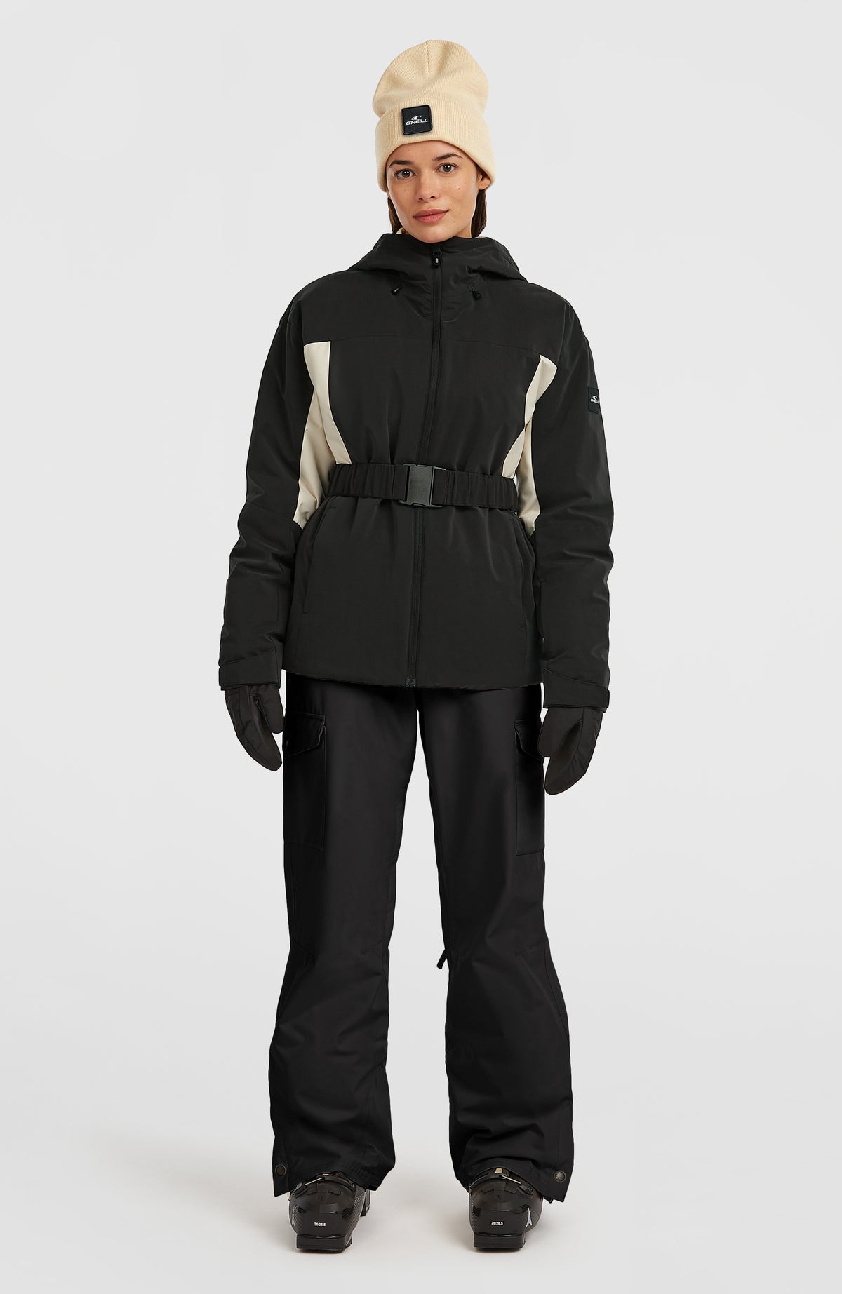 FWC'Cruz Hybrid Belted wintersportjas | Black Out Colour Block