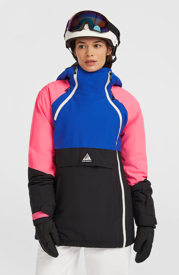 FWC'Play Asymmetric wintersportjas | Active Blue Colour Block FWC'Play Asymmetric wintersportjas | Active Blue Colour Block