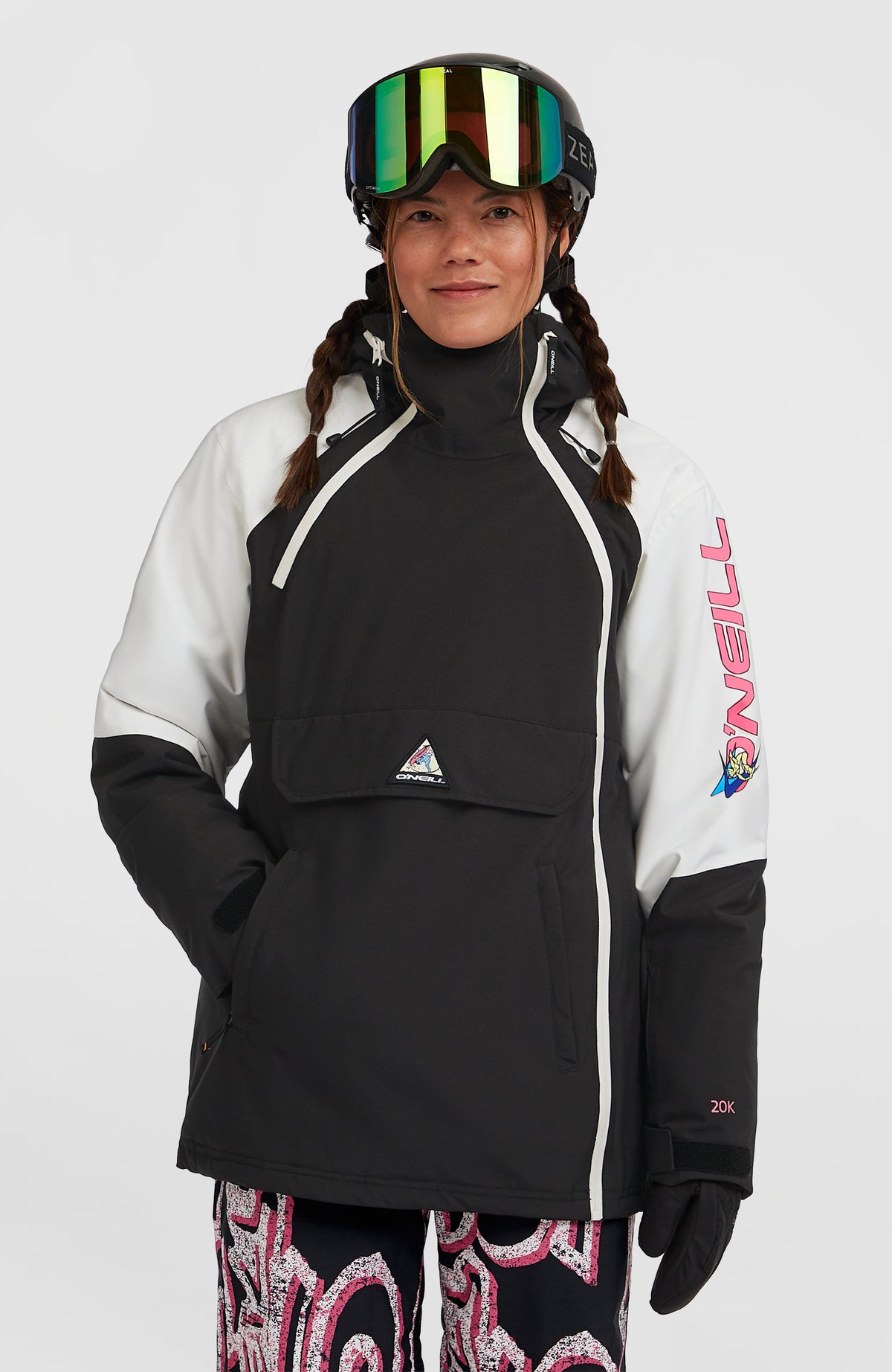 FWC'Play Asymmetric wintersportjas | Black Out Colour Block