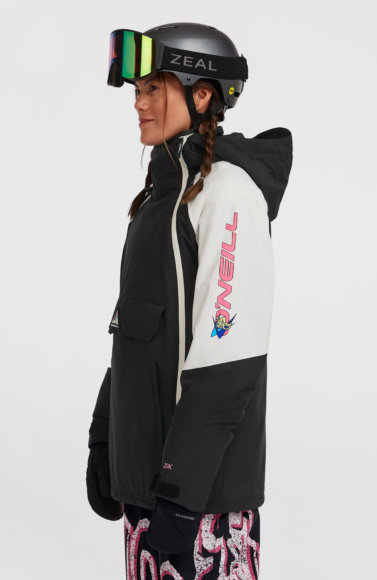FWC'Play Asymmetric wintersportjas | Black Out Colour Block