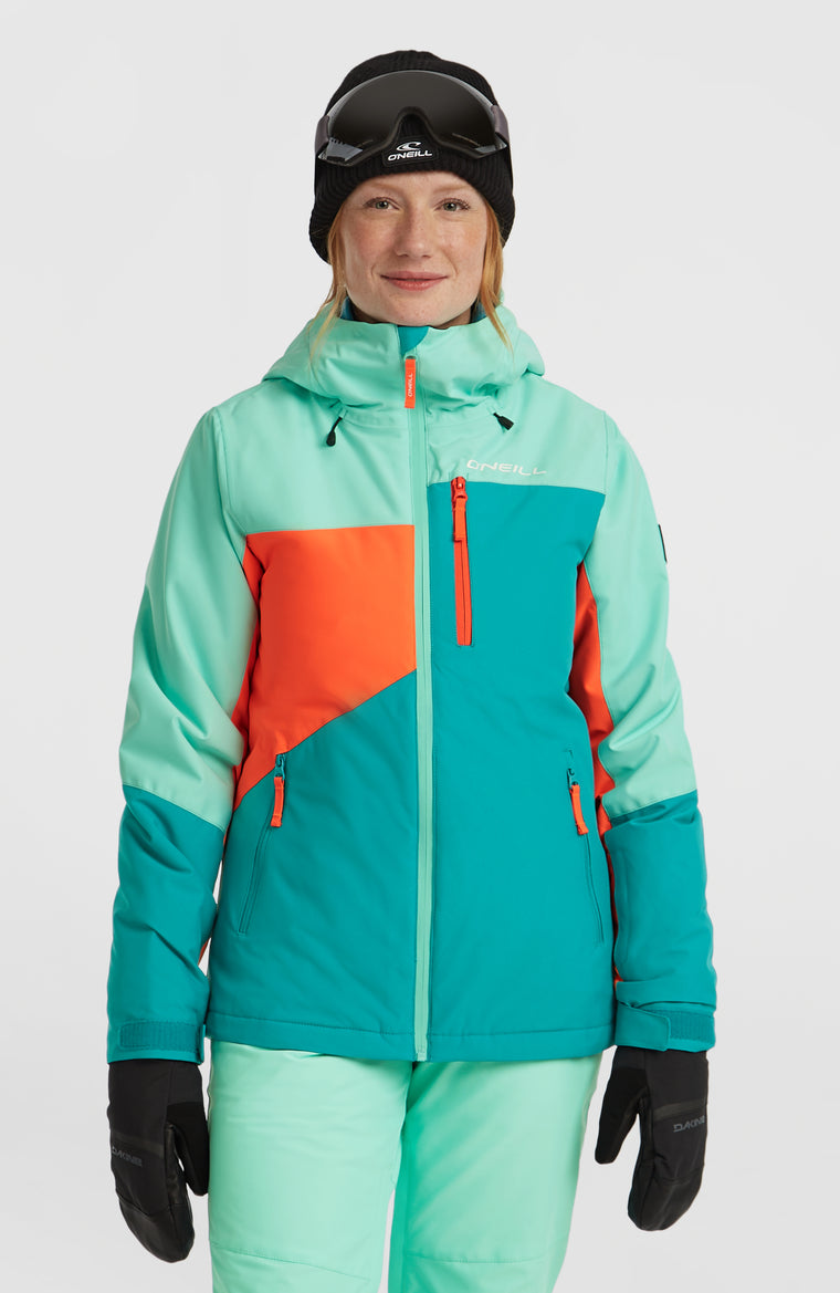 FWC'Cruz Triple wintersportjas | Retro Mint Colour Block FWC'Cruz Triple wintersportjas | Retro Mint Colour Block