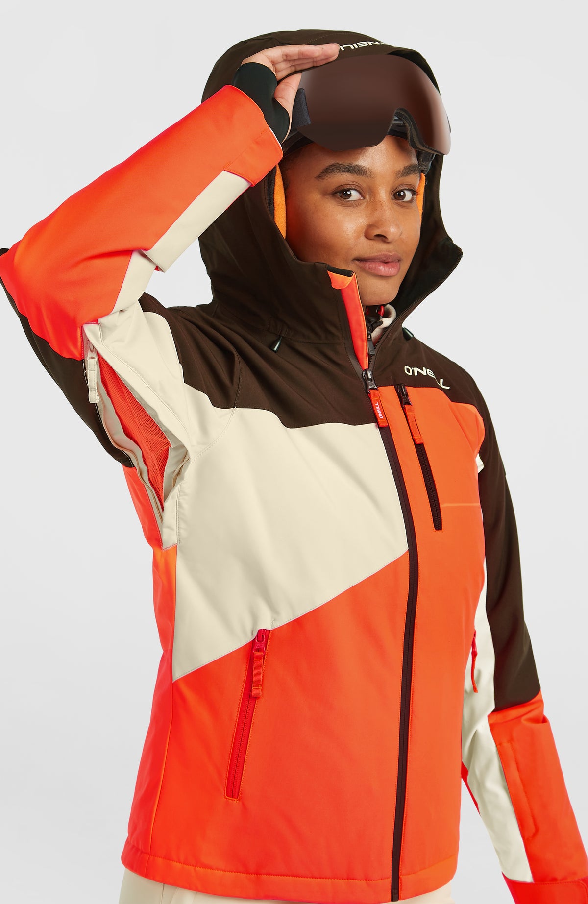 FWC'Cruz Triple wintersportjas | Coffee Bean Colour Block