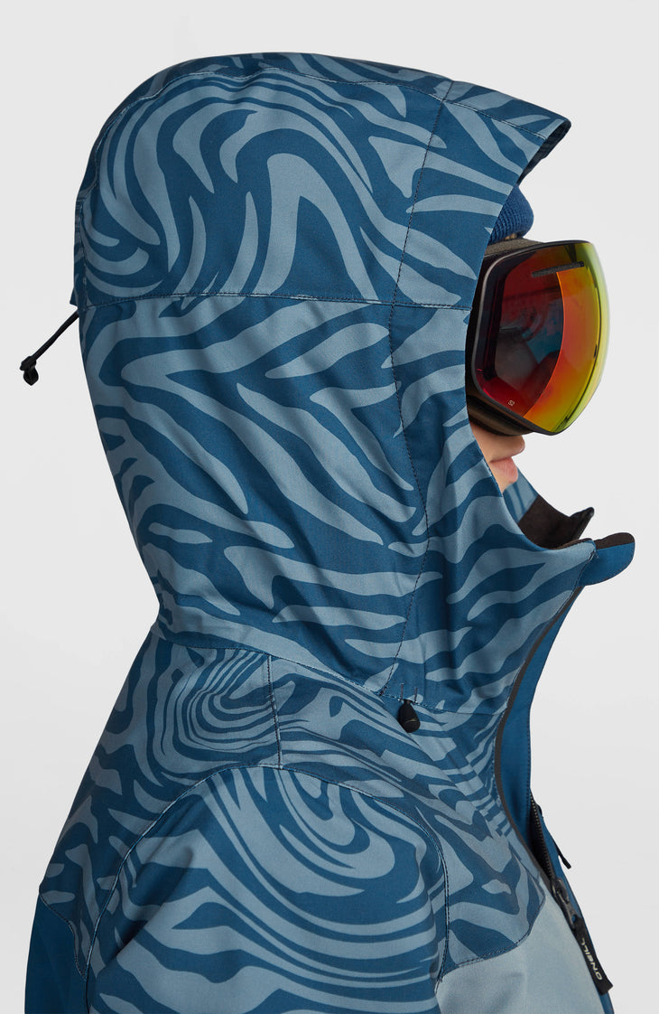 FWC'Cruz Triple wintersportjas | Blue Swirl Zebra