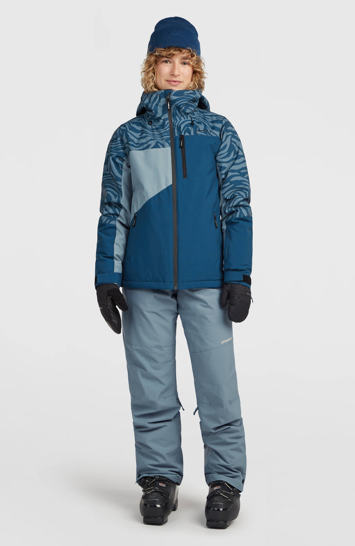 FWC'Cruz Triple wintersportjas | Blue Swirl Zebra
