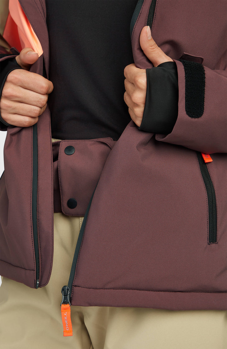 FWC'Cruz Triple wintersportjas | Olive Blush Colour Block