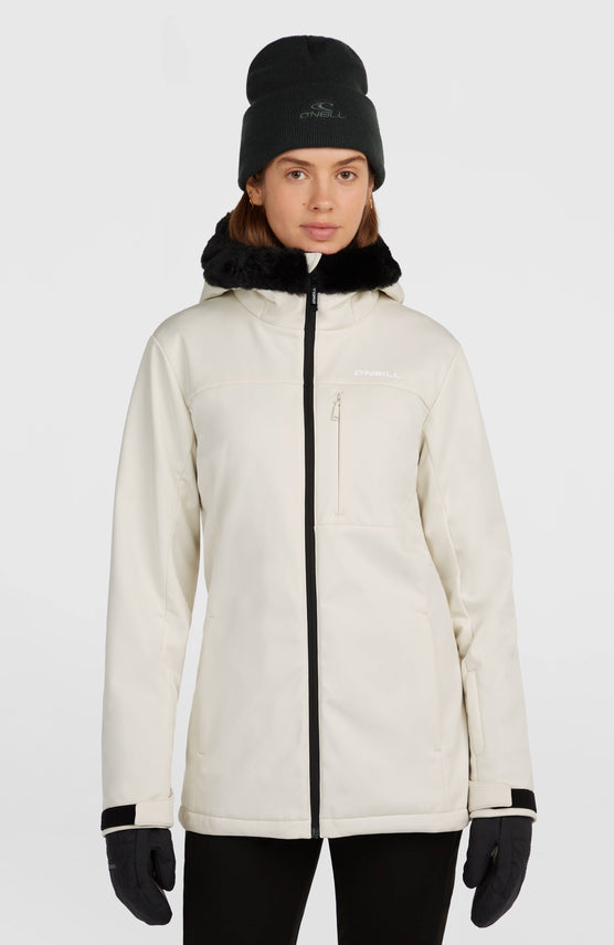 FWC'Cruz Softshell wintersportjas | Linen White