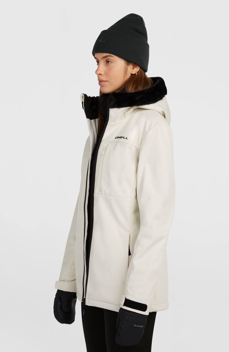 FWC'Cruz Softshell wintersportjas | Linen White
