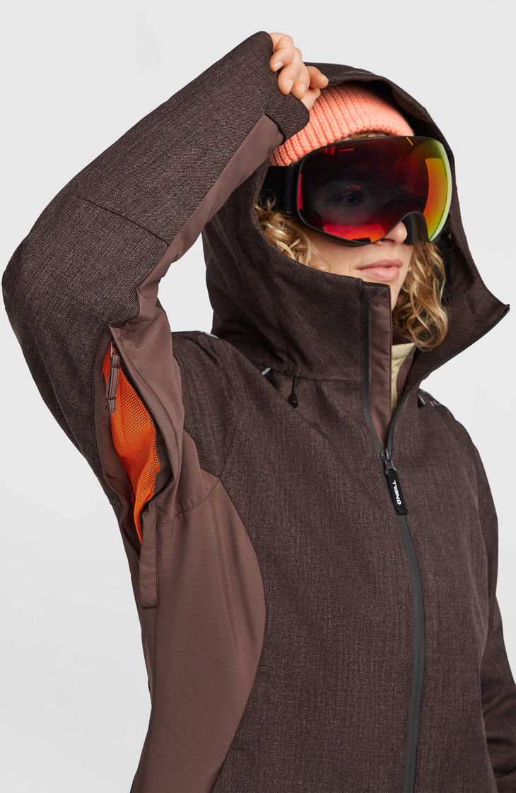 FWC'Cruz Melange wintersportjas | Purple Gray