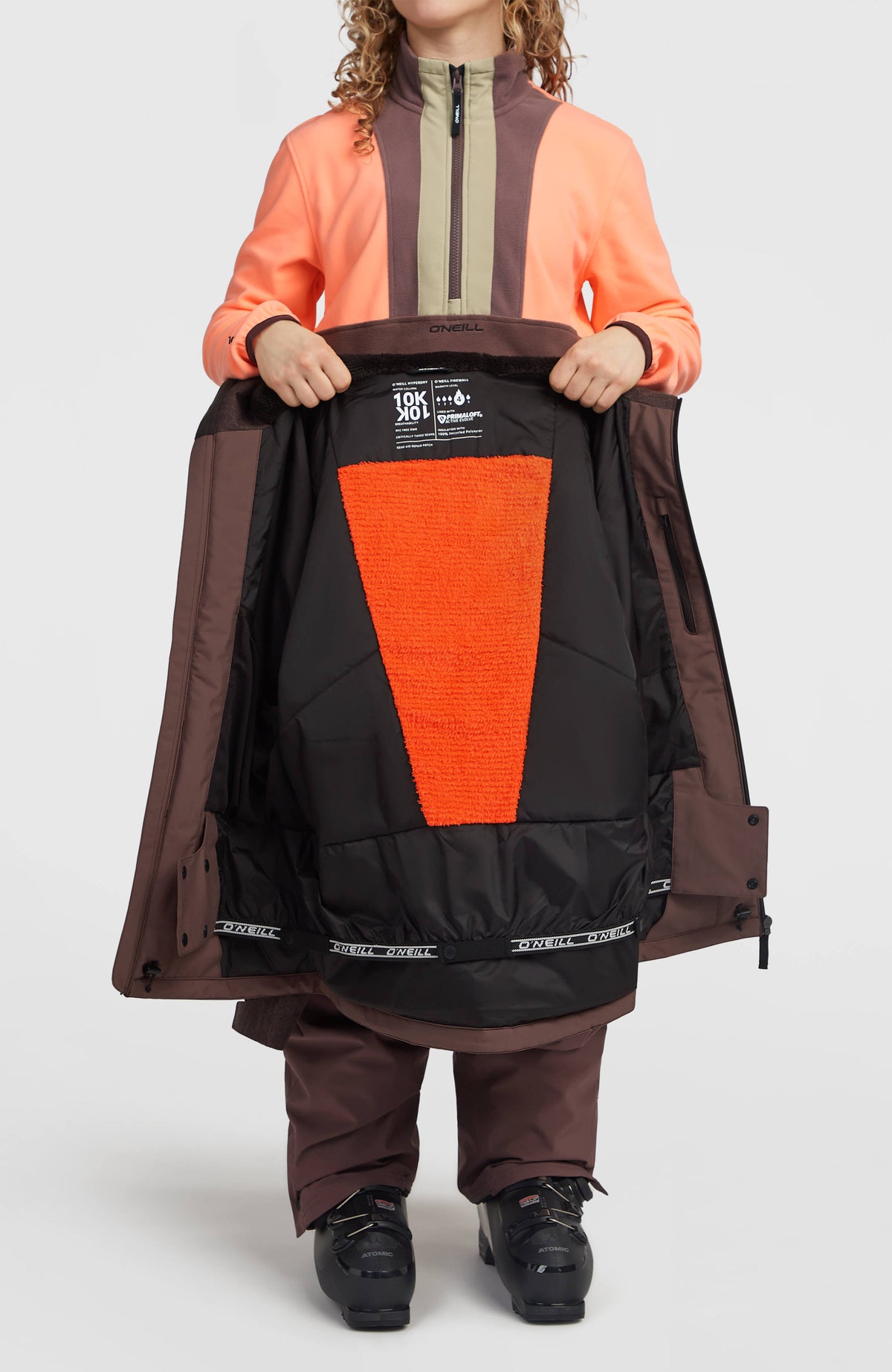 FWC'Cruz Melange wintersportjas | Purple Gray