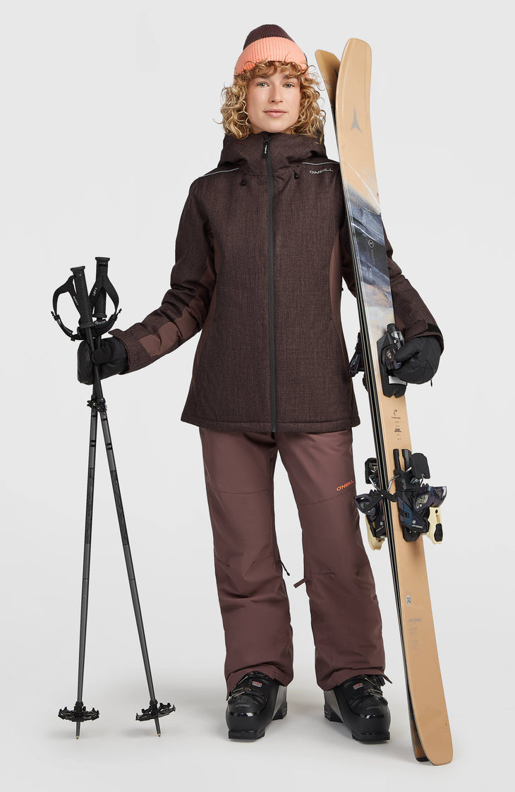 FWC'Cruz Melange wintersportjas | Purple Gray