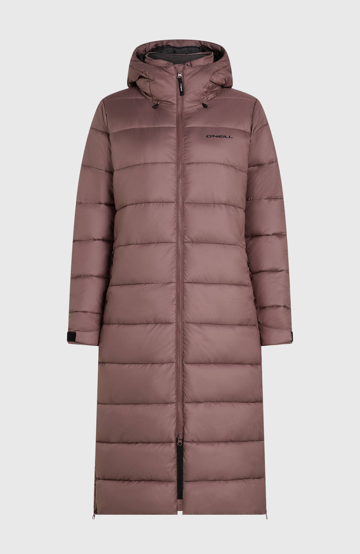 Must-Have lange pufferjas | Purple Gray