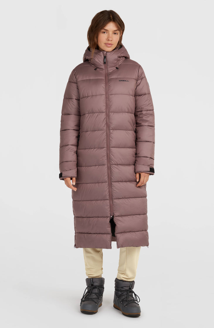 Must-Have lange pufferjas | Purple Gray