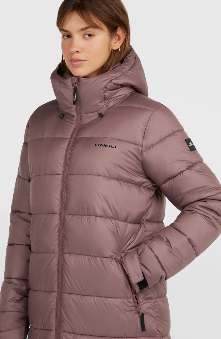 Must-Have lange pufferjas | Purple Gray
