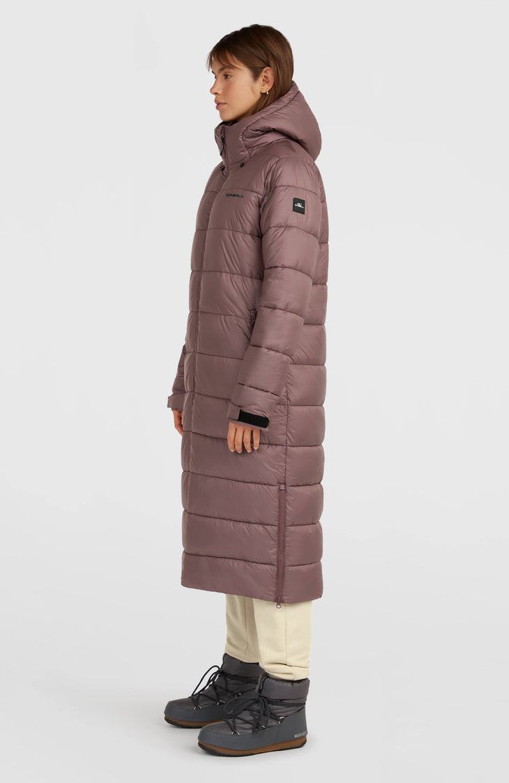 Must-Have lange pufferjas | Purple Gray