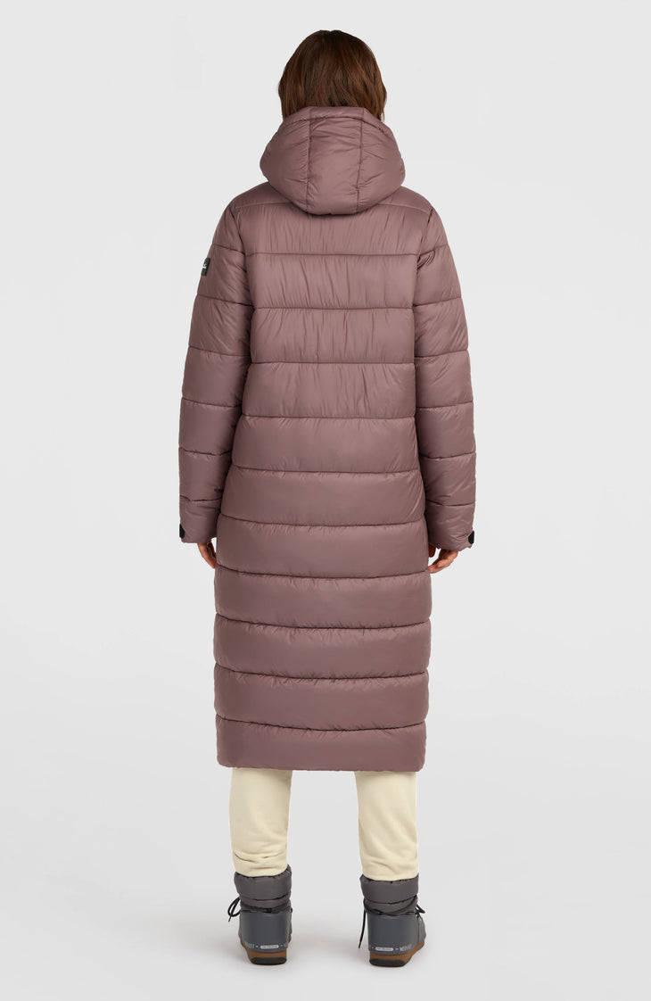 Must-Have lange pufferjas | Purple Gray