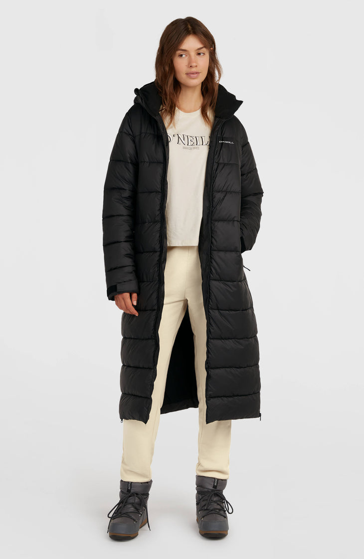 Must-Have lange pufferjas | Black Out