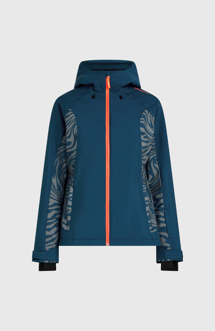 FWC'Cruz Duo wintersportjas | Blue Swirl Zebra