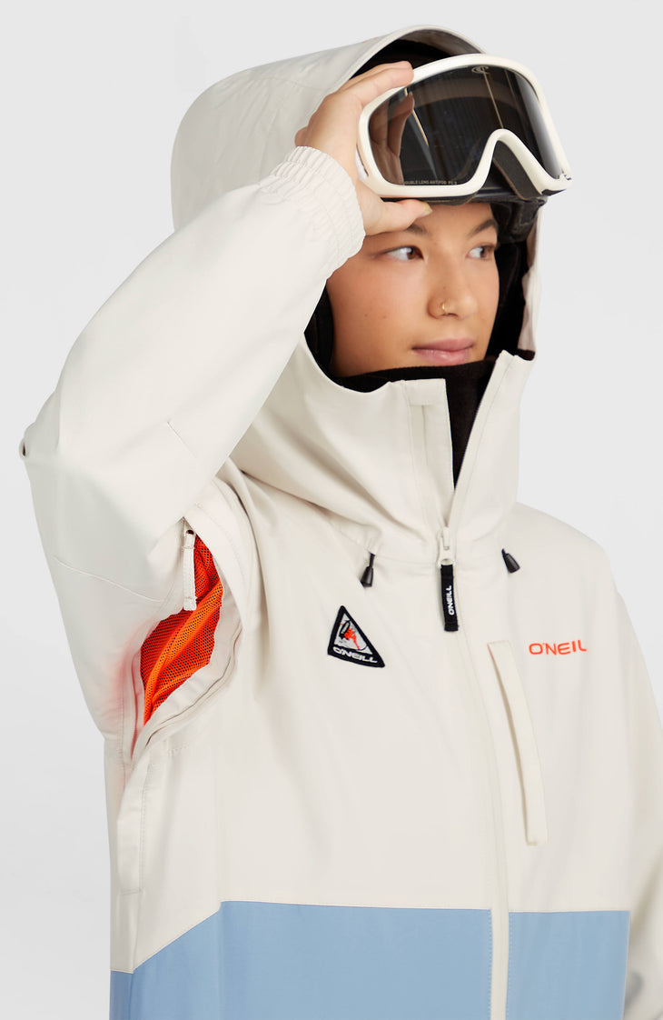 FWC'Play Park wintersportjas | Linen White Colour Block