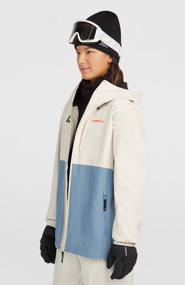 FWC'Play Park wintersportjas | Linen White Colour Block