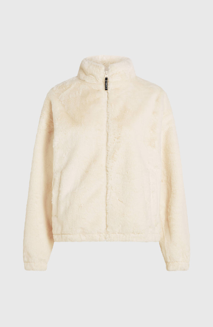 O'Neill Must-Have jas van imitatiebont met volledige rits | Linen White