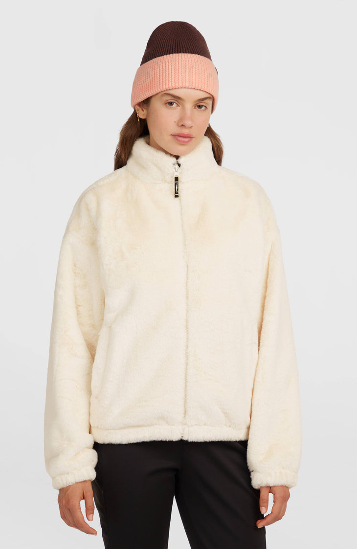 O'Neill Must-Have jas van imitatiebont met volledige rits | Linen White
