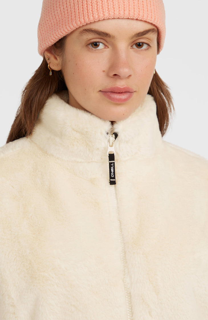 O'Neill Must-Have jas van imitatiebont met volledige rits | Linen White