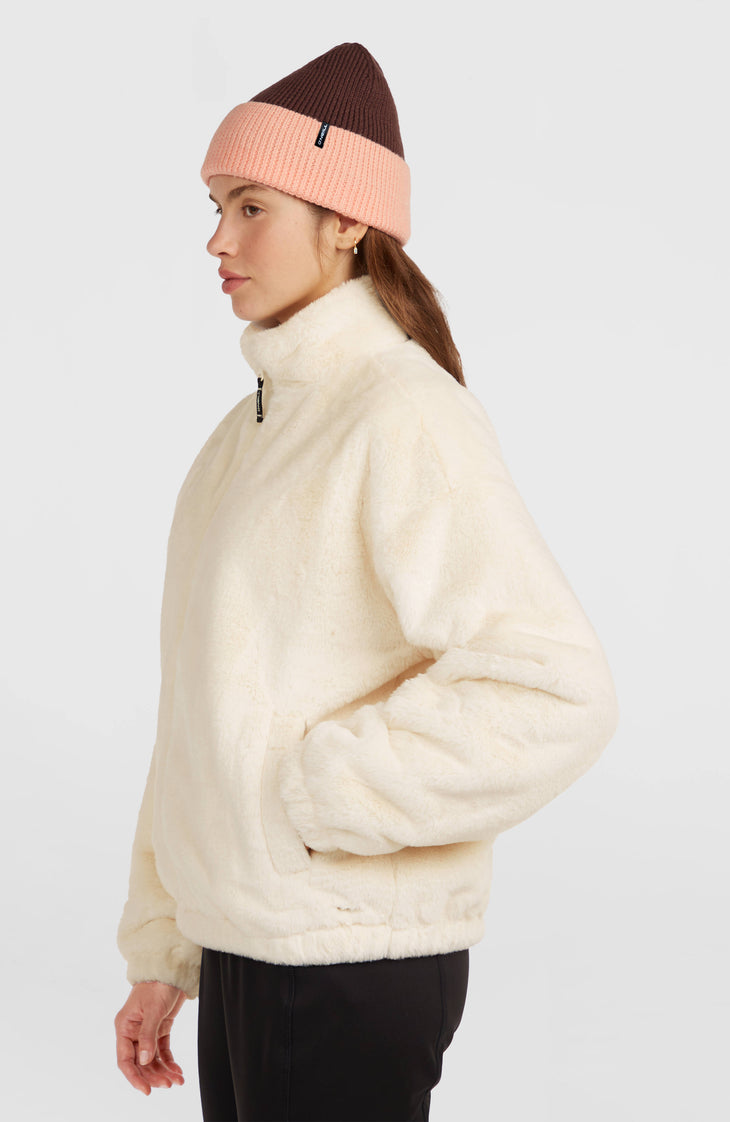 O'Neill Must-Have jas van imitatiebont met volledige rits | Linen White