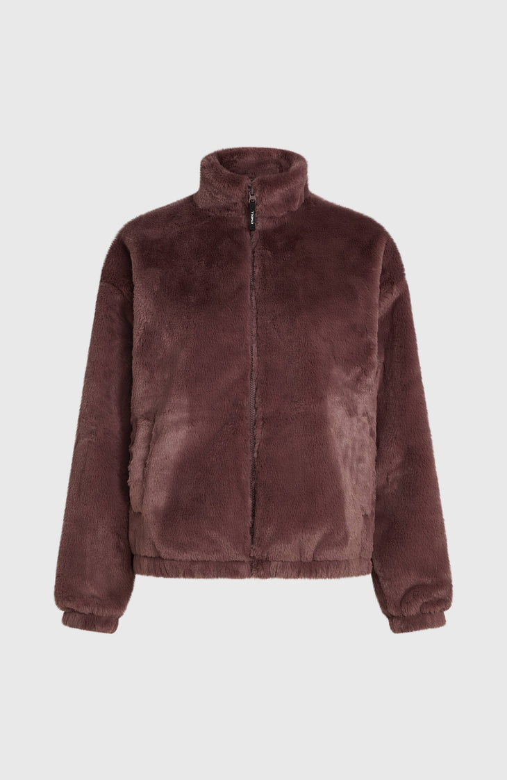 O'Neill Must-Have jas van imitatiebont met volledige rits | Purple Gray