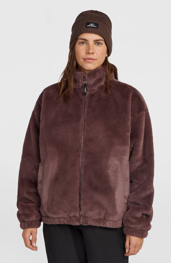 O'Neill Must-Have jas van imitatiebont met volledige rits | Purple Gray