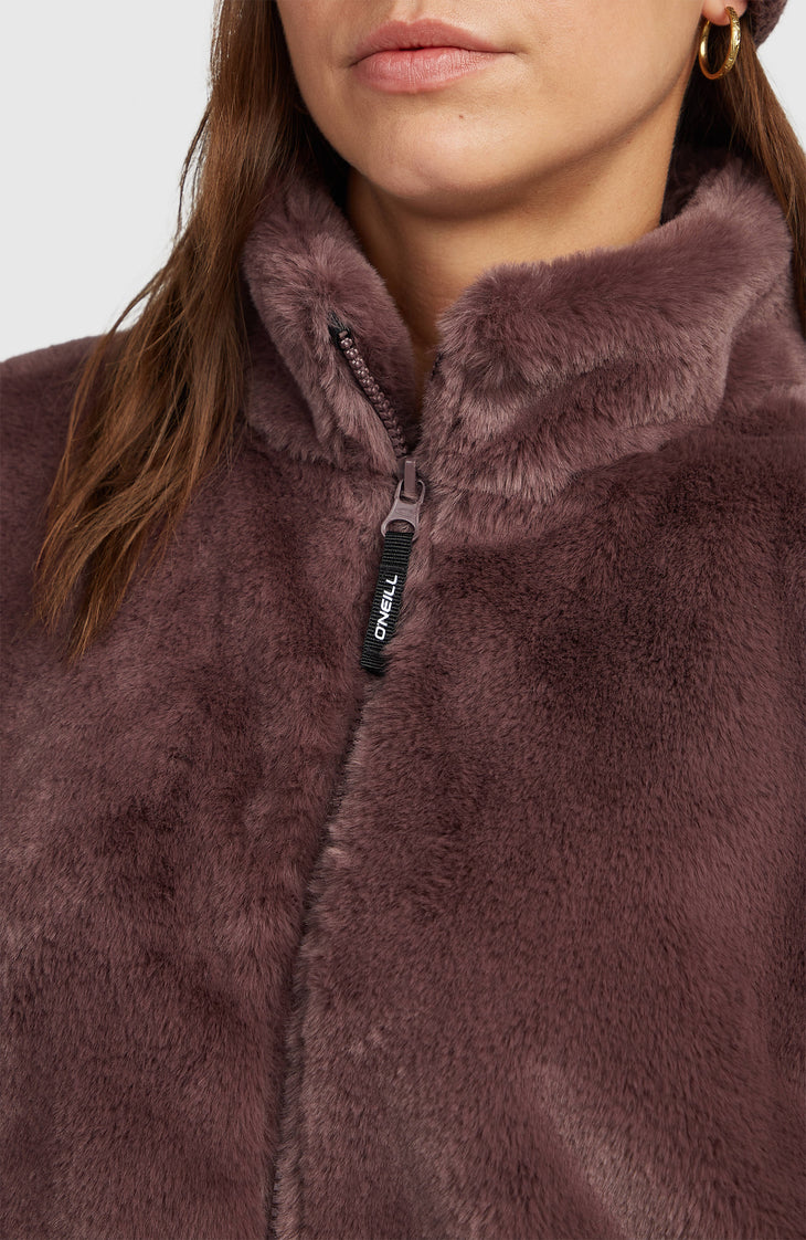 O'Neill Must-Have jas van imitatiebont met volledige rits | Purple Gray