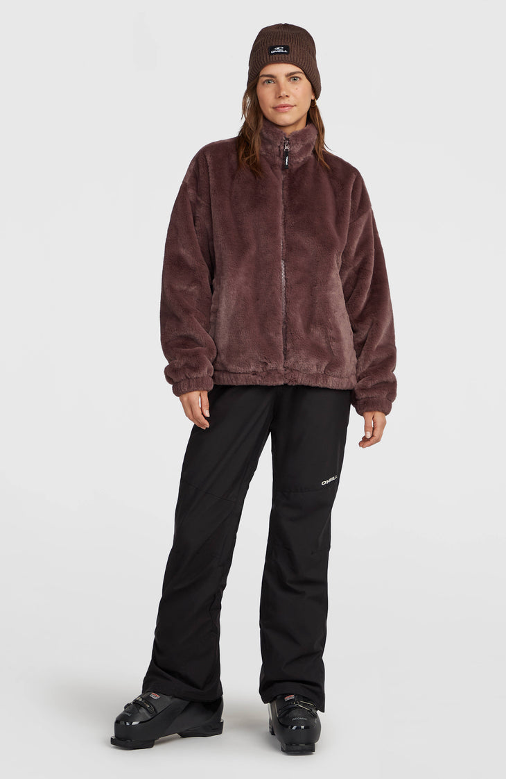 O'Neill Must-Have jas van imitatiebont met volledige rits | Purple Gray