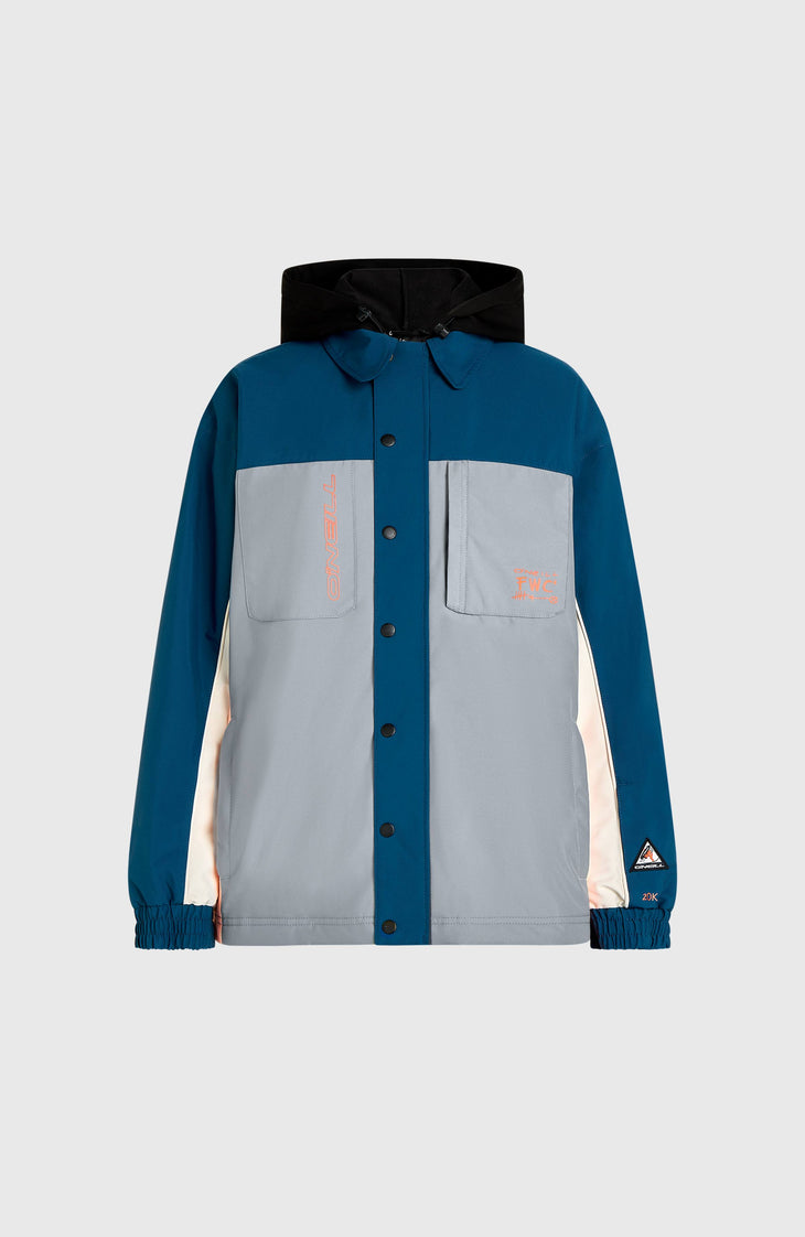 FWC'Play Shacket wintersportjas | Regal Blue Colour Block
