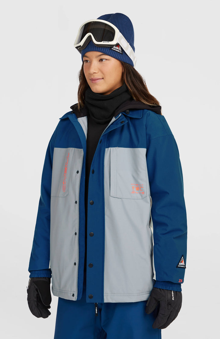 FWC'Play Shacket wintersportjas | Regal Blue Colour Block